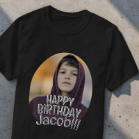 Modern Simple Cool Custom Photo Birthday Greeting