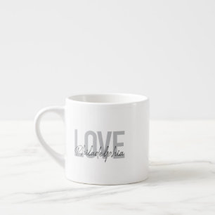 Modern, simple, cool, design Love Philadelphia Espresso Cup
