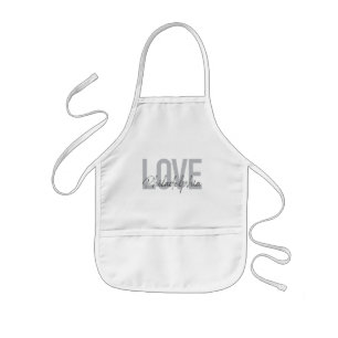 Modern, simple, cool, design Love Philadelphia Kids Apron