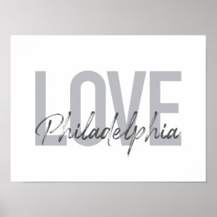 Modern, simple, cool, design Love Philadelphia Poster