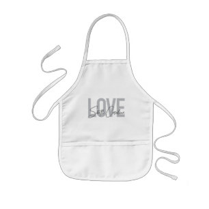 Modern, simple, cool design Love South Carolina Kids Apron