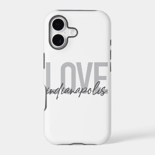 Modern, simple, cool design of Love Indianapolis