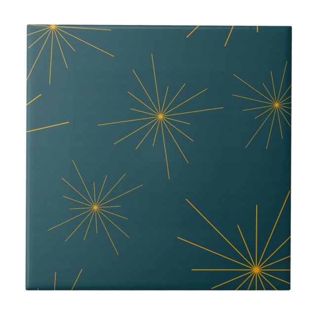 Modern, simple, cool, trendy light abstraction ceramic tile (Front)