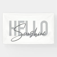 Modern, simple, cool typography Hello Sunshine