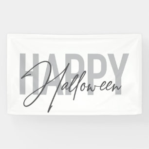 Modern, simple, cool typography of Happy Halloween Banner