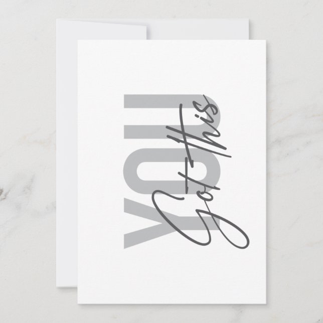Modern, simple, cool typography You Got This (Front)