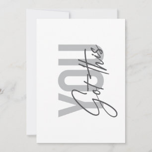 Modern, simple, cool typography You Got This