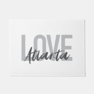 Modern, simple, cool, urban design Love Atlanta Doormat