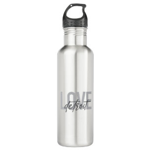 Modern, simple, cool, urban design Love Detroit 710 Ml Water Bottle