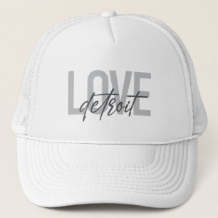Modern, simple, cool, urban design Love Detroit Trucker Hat