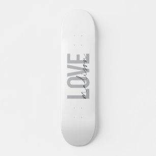 Modern, simple, cool, urban design Love Madison Skateboard