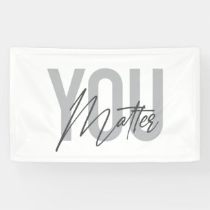 Modern, simple, cool urban typography You Matter Banner