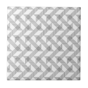 Modern, simple, cool, urban zigzag line pattern ceramic tile