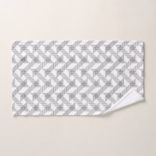 Modern, simple, cool, urban zigzag line pattern hand towel