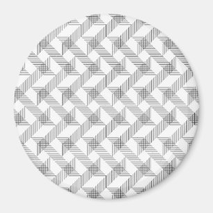 Modern, simple, cool, urban zigzag line pattern magnet