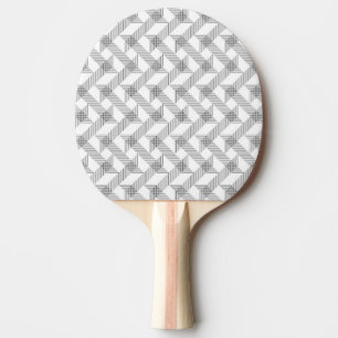 Modern, simple, cool, urban zigzag line pattern ping pong paddle