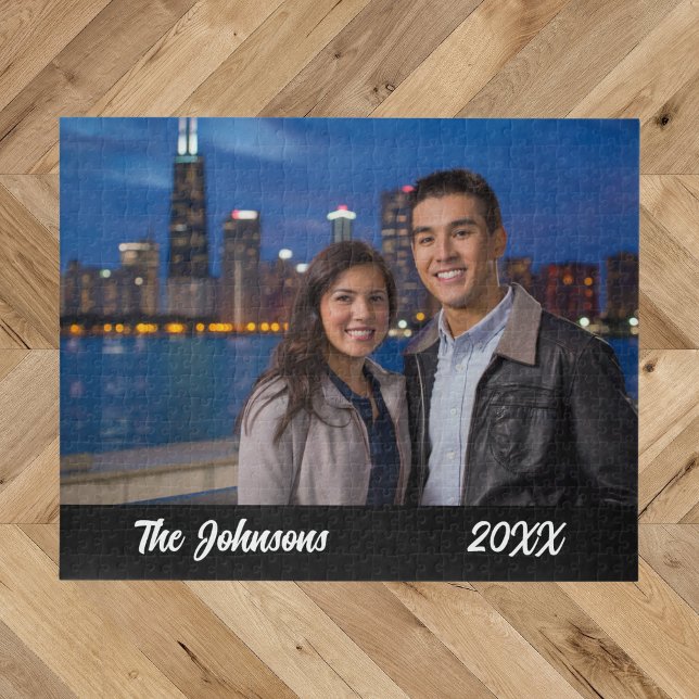 Modern Simple Couple Photo Jigsaw Puzzle (Creator Uploaded)