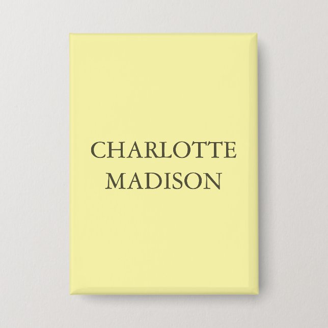 Modern Simple Cream Trendy Minimalist Plain Name (Front)