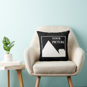 Modern Simple Create Your Own Wedding Picture Cushion