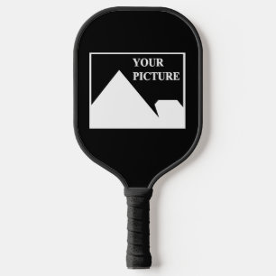 Modern Simple Create Your Own Wedding Picture Pickleball Paddle