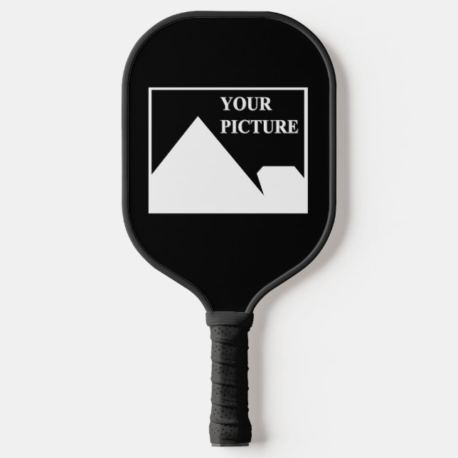 Modern Simple Create Your Own Wedding Picture Pickleball Paddle (Front)