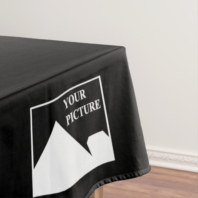 Modern Simple Create Your Own Wedding Picture Tablecloth (In Situ)
