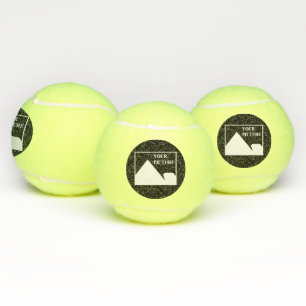 Modern Simple Create Your Own Wedding Picture Tennis Balls