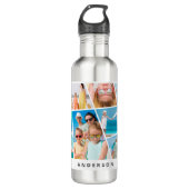  Modern Simple Custom 9 Images Collage Photos 710 Ml Water Bottle (Front)