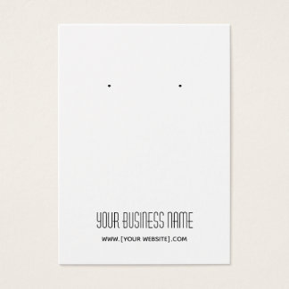 Modern Simple Custom Earring Display Card