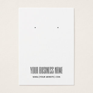 Modern Simple Custom Earring Display Card