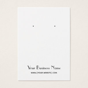 Modern Simple Custom Earring Display Card