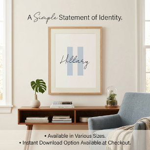 Modern simple custom Personalised Poster