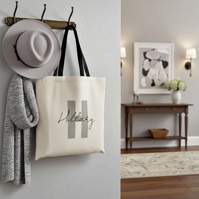 Modern simple custom Personalised  Tote Bag (Creator Uploaded)