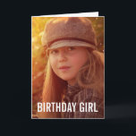 MODERN SIMPLE CUSTOM PHOTO BIRTHDAY GREETING CARD<br><div class="desc">CUSTOM PHOTO BRTHDAY GREETNG CARD</div>