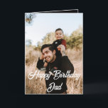 Modern Simple Custom Photo Happy Birthday Dad  Card<br><div class="desc">Modern Simple Custom Photo Happy Birthday Dad Greeting Card..
Happy Birthday Dad Personalised Photo  Greeting Card...  Modern Simple Custom Photo Birthday Greeting Card For Dad.. black Theme Card Design is modern and simple. Add a custom photo of the birthday celebrant and add his/her name,  add a custom message</div>