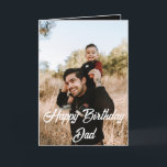 Modern Simple Custom Photo Happy Birthday Dad  Card<br><div class="desc">Modern Simple Custom Photo Happy Birthday Dad Greeting Card..
Happy Birthday Dad Personalised Photo  Greeting Card...  Modern Simple Custom Photo Birthday Greeting Card For Dad.. black Theme Card Design is modern and simple. Add a custom photo of the birthday celebrant and add his/her name,  add a custom message</div>