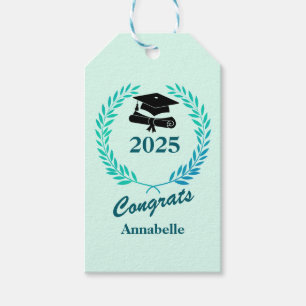 Modern Simple Custom Year & Name Graduation Party Gift Tags