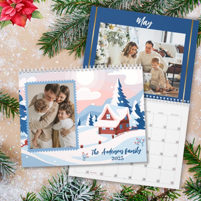 Modern simple cute family pictures 2025  calendar (Creator Uploaded)