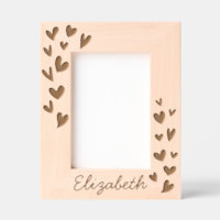 Modern Simple Cute Hearts Add Name Baby