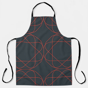 Modern, simple, cute, playful geometric pattern apron