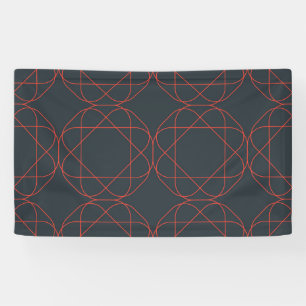 Modern, simple, cute, playful geometric pattern banner