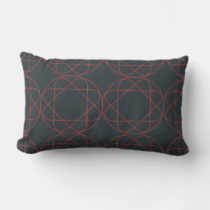 Modern, simple, cute, playful geometric pattern lumbar cushion