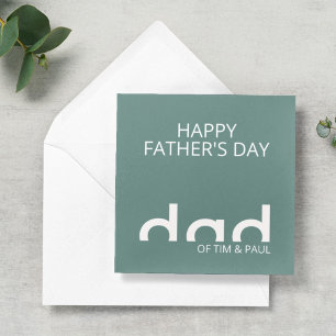 Modern Simple Dad Design for Fathers Day Card