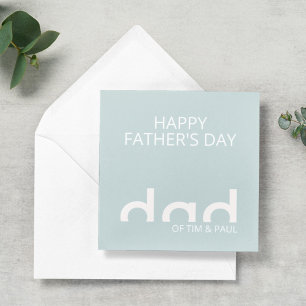 Modern Simple Dad Design for Fathers Day Card