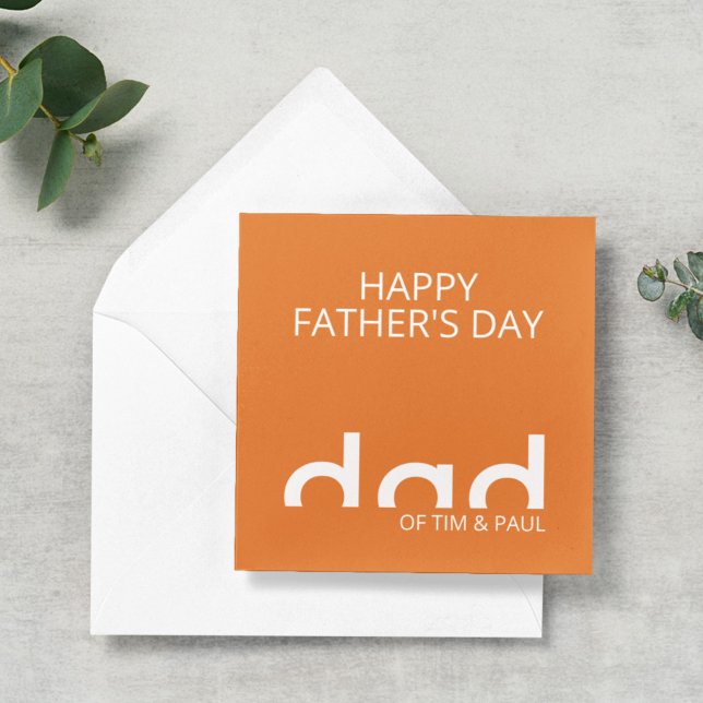 Modern Simple Dad Design for Fathers Day Card (Creator Uploaded)