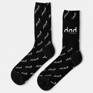 Modern Simple Dad Design with Kids Children Names Socks