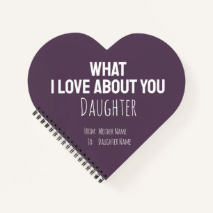 Modern Simple Daughter Gifts Mother Mom For Her Notebook