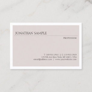 Modern Simple Design Elegant Professional Template Business Card