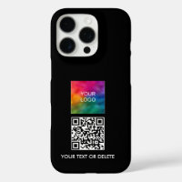 Modern Simple Design Upload Business Logo QR Code