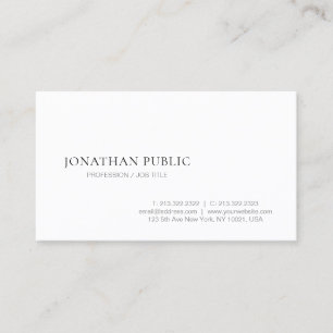 Modern Simple Designed Elegant Template Trendy Business Card